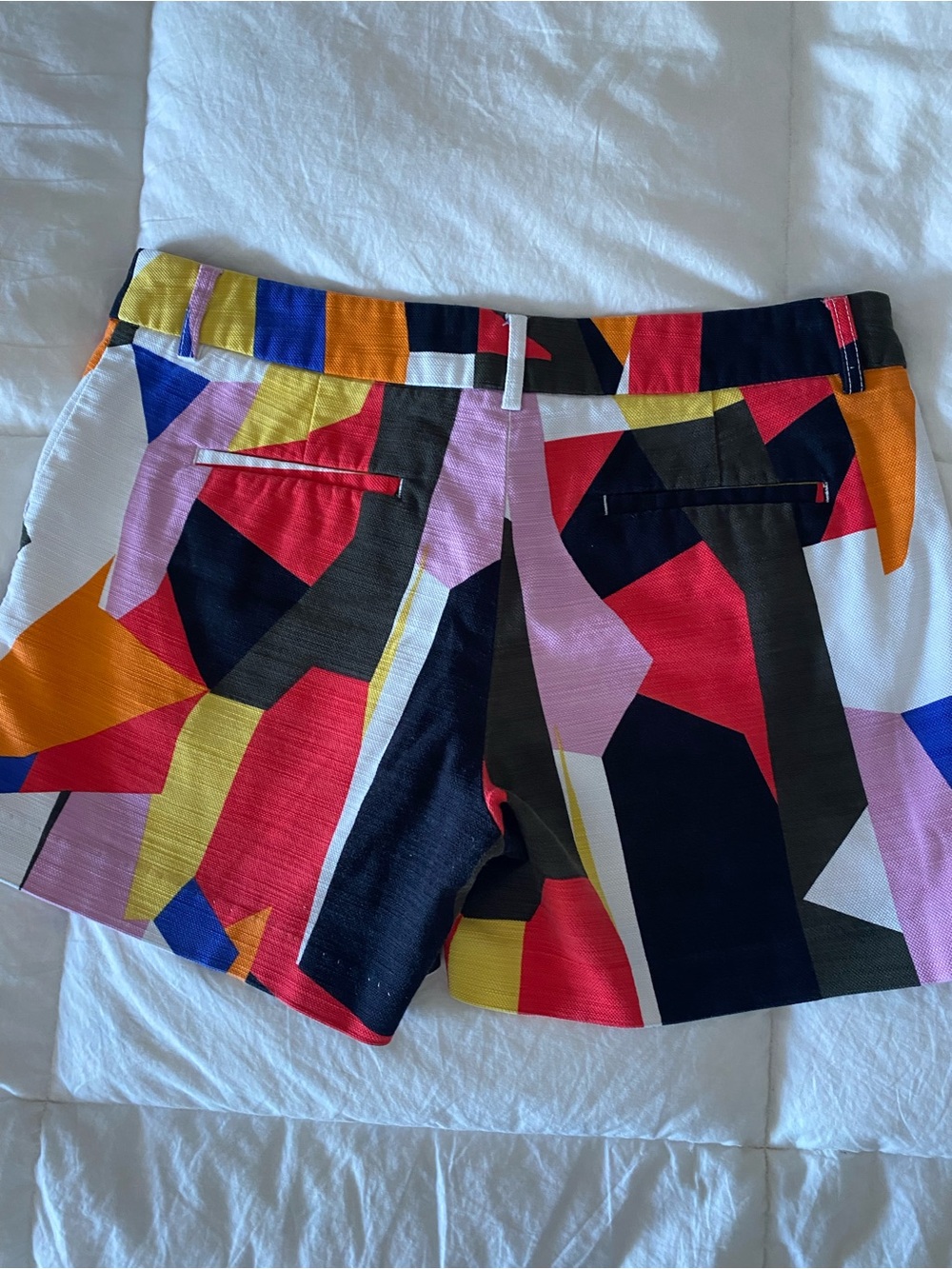 Funky Geometric Print Women's Shorts - Picture 2 of 5
